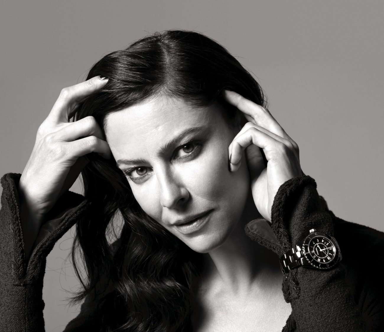 Anna Mouglalis wears Chanel J12 timepiece, CHANEL Watches, Courtesy of CHANEL