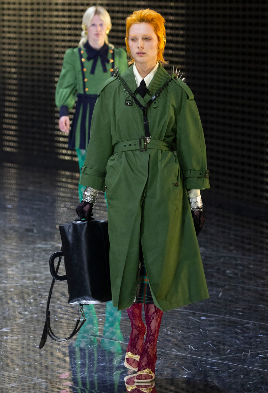 Gucci, Fall Winter 19-20 show, Milan Fashion Week, looks, Alessandro Michele, mask, visible and invisible