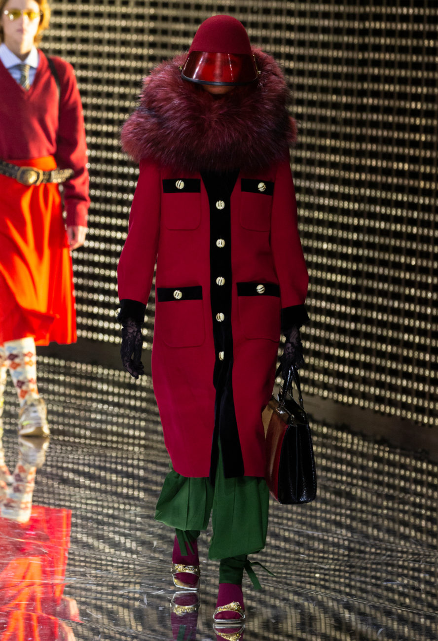 Gucci, Fall Winter 19-20 show, Milan Fashion Week, looks, Alessandro Michele, mask, visible and invisible