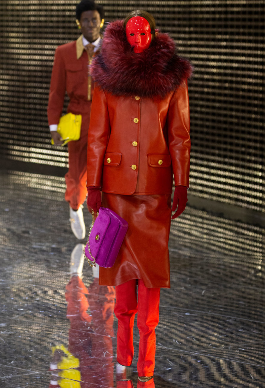 Gucci, Fall Winter 19-20 show, Milan Fashion Week, looks, Alessandro Michele, mask, visible and invisible