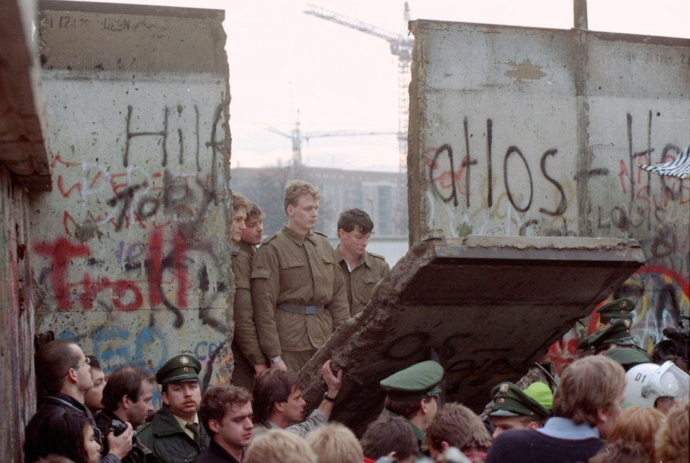 November 9, 1989, Berlin Wall’s fall ended the division of the city (and of Germany) sanctioned after WW2, marking the end of the Cold War