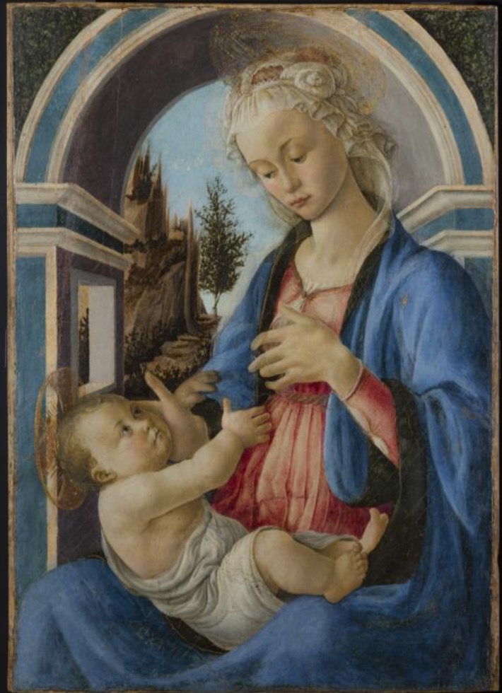 Sandro Botticelli, La Vierge et l'Enfant, 1467-1470, Musée du Louvre