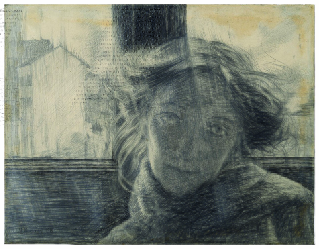 Umberto Boccioni, Against the Light (Controluce), 1910