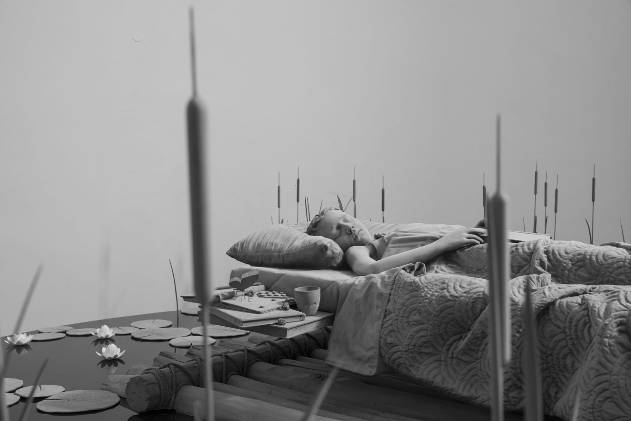 ‘My bed a raft, the room the sea and then I laughed some gloom in me’, Studio Hans Op de Beeck