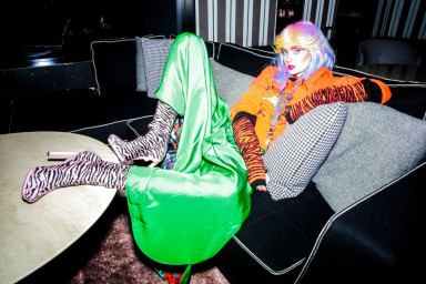 Marie @ TheFabbrica wearing Kenzo x H&M. Photo Lorenzo Marcucci styling Riccardo Slavik. Hair and makeup Elisa Rampi