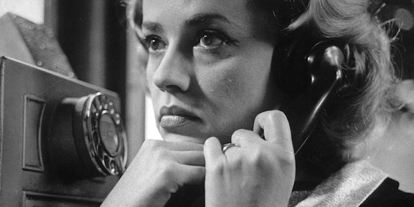 Jeanne Moreau. L'Ascenseur pour l'Echafaud. Directed by Louis Malle. 1957