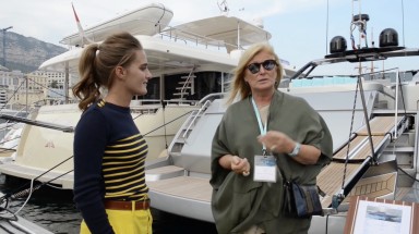 Lia Riva interview with collectible DRY at Monaco Yacht Show