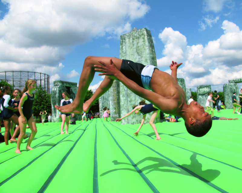 eremy Deller Sacrilege, 2012 Installation view, Greenwich, London, 2012 Commissioned by the Glasgow International Festival and the Mayor of London Courtesy of The Artist and The Modern Institute/Toby Webster Ltd, Glasgow Photo: Jeremy Deller