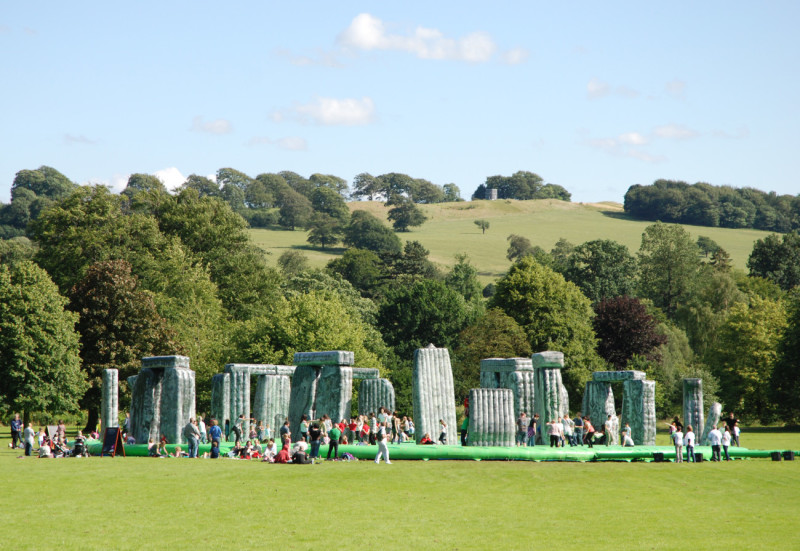 Jeremy Deller Sacrilege, 2012 Installation view, Yorkshire Sculpture Park, 2012 Commissioned by the Glasgow International Festival and the Mayor of London Courtesy of The Artist and The Modern Institute/Toby Webster Ltd, Glasgow Photo: James Hutchinson