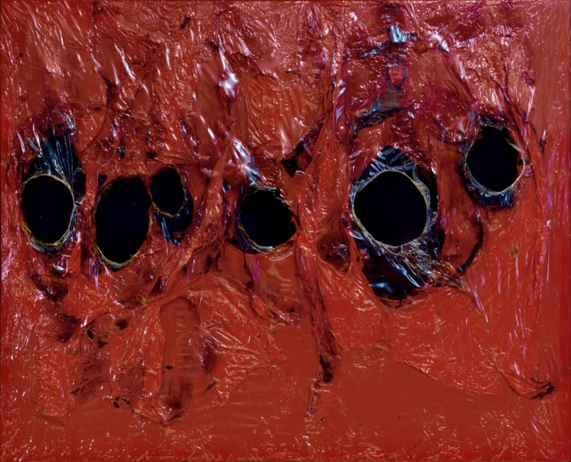 Alberto Burri Rosso plastica (Red Plastic), 1962 © Fondazione Palazzo Albizzini Collezione Burri, Città di Castello – by SIAE 2018