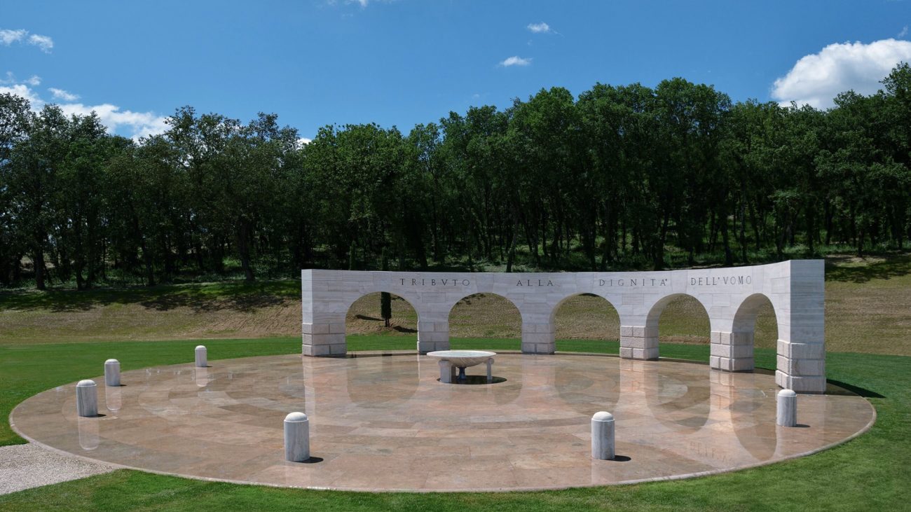 Brunello Cucinelli, Monument to Human Dignity, Solomeo, Spiritual Forest, Progetto per la Bellezza, Courtesy by Brunello Cucinelli