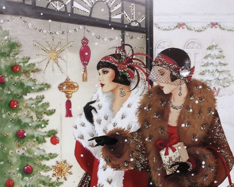 Christmas images Art Deco
