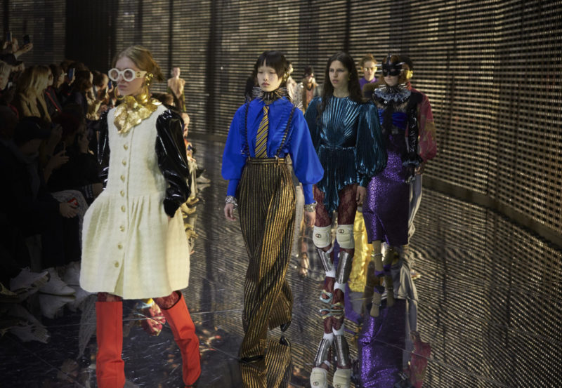 Gucci, Fall Winter 19-20 show, Milan Fashion Week, Alessandro Michele, mask, visible and invisible