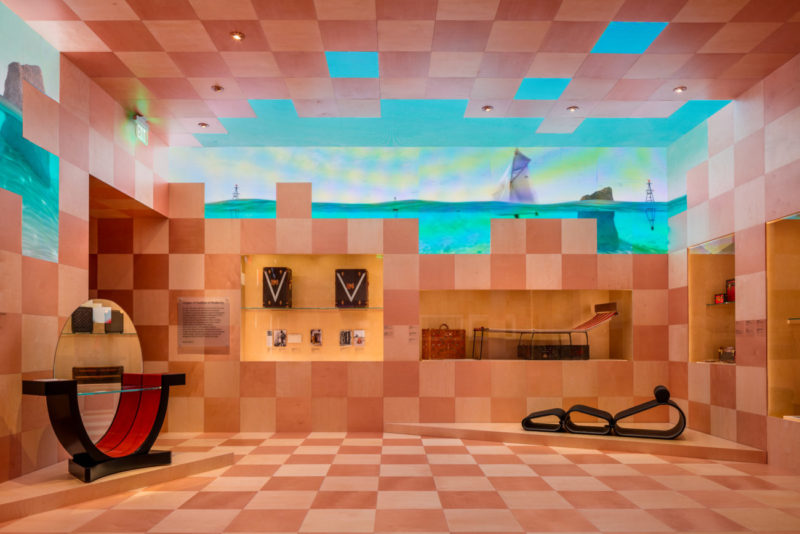 "Origins: A Tradition of Modernity" room, Louis Vuitton X exhibition, Courtesy of Louis Vuitton