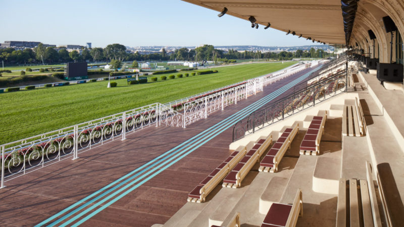 Miu Miu Jockey Club set up, Courtesy of Miu Miu