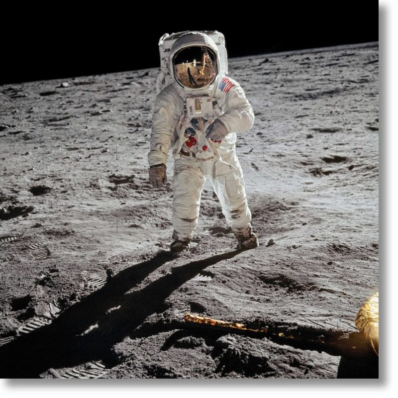 "A man on the moon", Shoot by Buzz Aldrin, Courtesy of Taschen