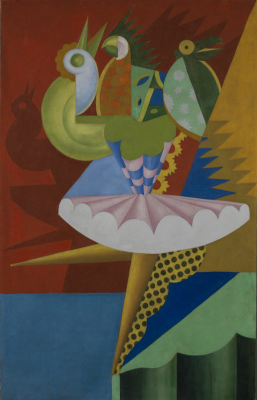 Depero_Rotazione di ballerina e pappagalli_1917_Mart_Isadora Duncan