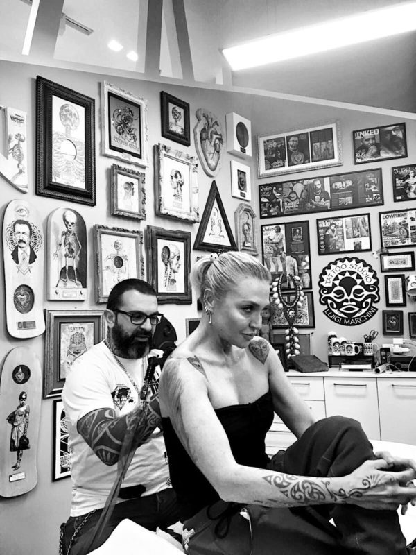 Hive Tattoo Art Gallery_Luigi Marchini_Andrea Lanzi_tribal tattoo_maori_partnership with Fedez