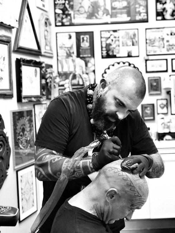 Hive Tattoo Art Gallery_Luigi Marchini_tribal tattoo_maori_partnership with Fedez