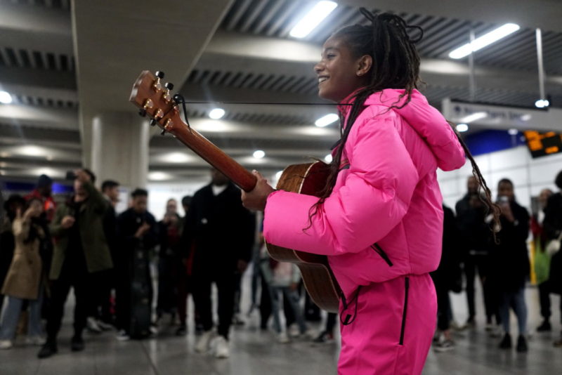 Willow Smith performing in a total look Prada Linea Rossa, Courtesy of Prada