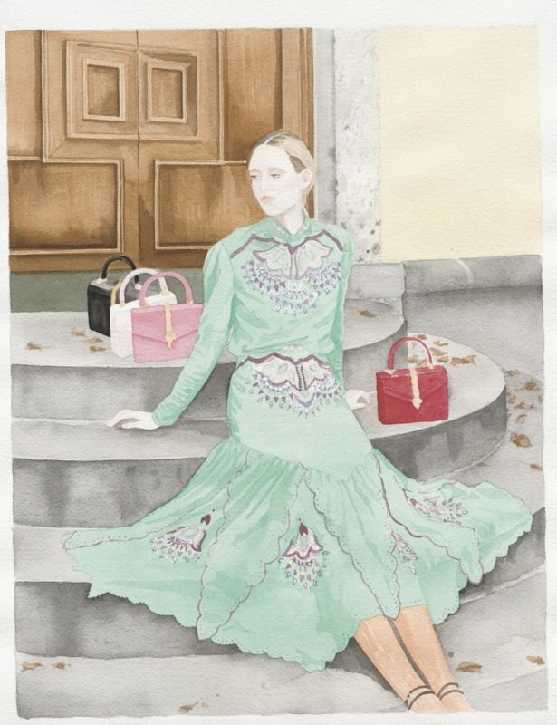 Collectible DRY Issue 14, Planetaria, Gucci, fashion editorial, watercolor, Sara Salvemini