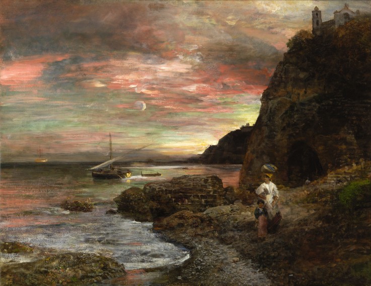 Happiness Index_DRY Issue 1_Posillipo_Art by Oswald Achenbach_ Abendsonne am Posillipo