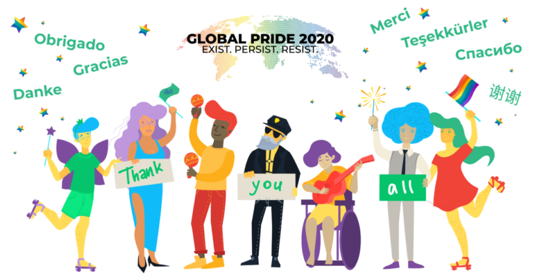A Rainbow to Go_Global Pride 2020_Exist Persist Resist