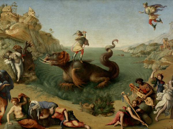 Blacks Matter in Art Too_Uffizi Gallery_Black Presence_live project_Tik Tok_Facebook_exhibition_performance_"Perseo Rescuing Andromeda" by Piero di Cosimo