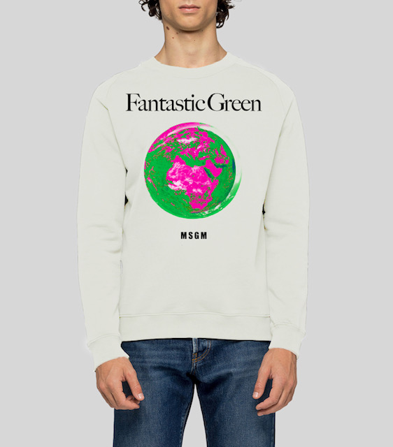Fantastic Green_MSGM_capsule collection_Massimo Giorgetti_sustainable_eco friendly_certified cotton fiber_planet_nature