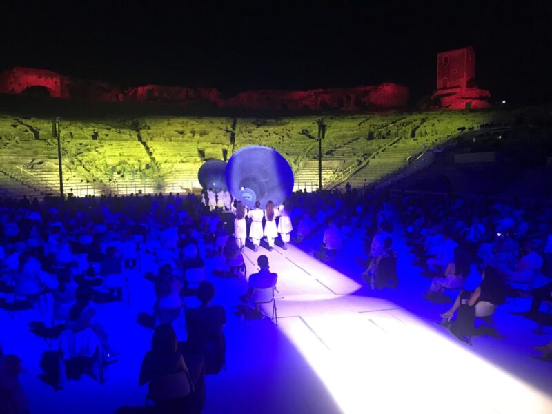 Ring the Future_Greek Theater of Siracusa_National Institute of Ancient Drama_Mircea Cantor_performance_The sound of my body is the memory of my presence