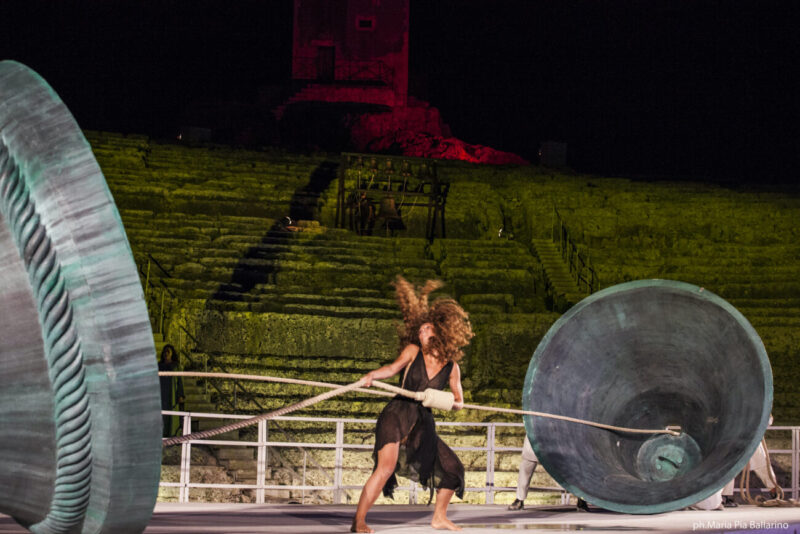 Ring the Future_Greek Theater of Siracusa_National Institute of Ancient Drama_Mircea Cantor_performance_The sound of my body is the memory of my presence