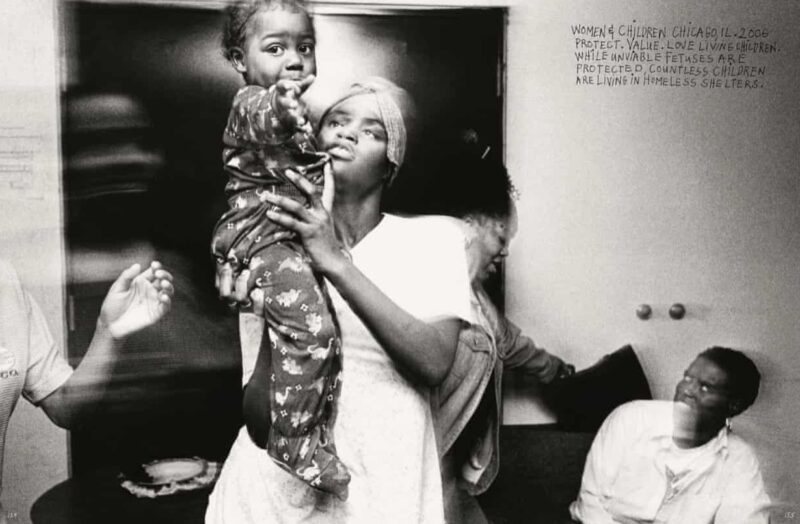 The Time of Butterflies_International Day for the Elimination of Violence against Women_Donna Ferrato_photoreporter_Homeless shelter, Chicago, 2006