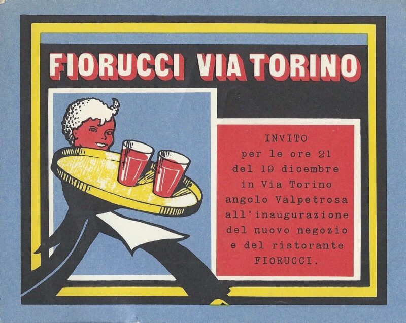 Caro Elio_Fiorucci_Ristorante Fiorucci, inauguration invitation, Milano 1974