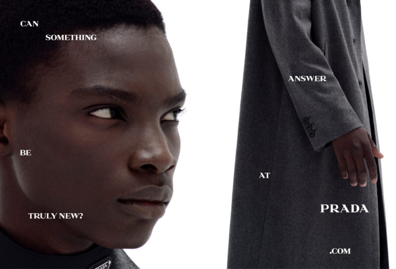 Fashion and New Dialogue_Prada Dialogues_SS21 adv campaign_technology_machine_audience_Miuccia Prada_Raf Simons