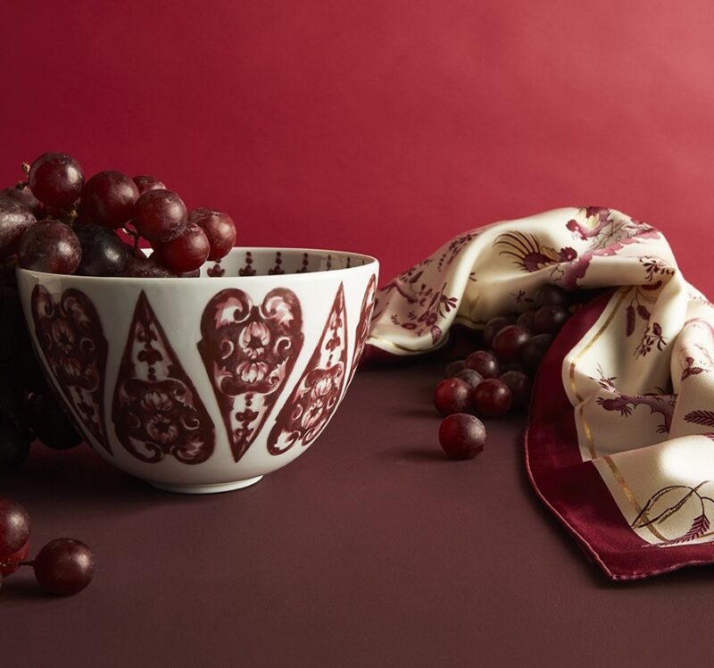 Romance Reinaissance_Valentine's Day 2021_Ginori 1735_silk foulard and porcelain cup