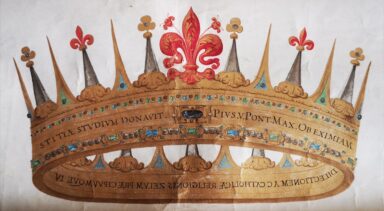 The Grand Ducal Crown, found in the Papal Bull of Pius V dated 24 August 1569, kept in the State Archives of Florence