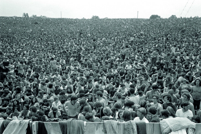 Baron Wolman ^ 300,000 Strong - the view from center stage at Woodstock 1969. Bethel, New York
