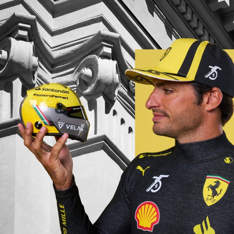 75 years Ferrari Carlos Sainz Helmet