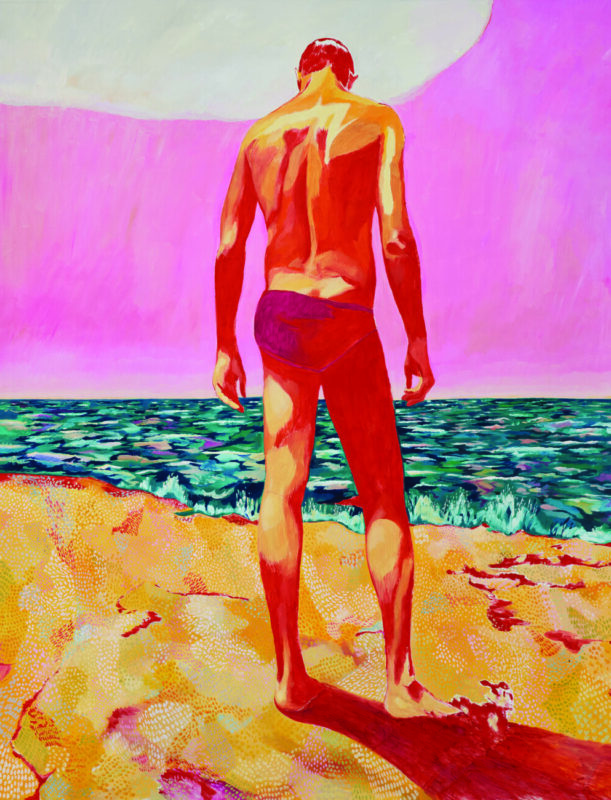 Nicolò Bruno, Mezzogiorno, 2022. oil on canvas 135x170 cm. Courtesy Nicolò Bruno, Massimo Ligreggi. Photo: FIlippo Ferrarese