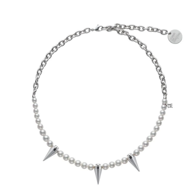 Akoya cultured pearl necklace with white gold studs, MIKIMOTO X COMME des GARÇONS