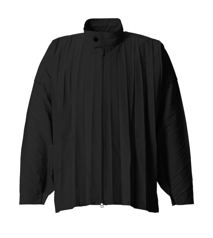 Black zip jacket, HOMME PLISSÉ ISSEY MIYAKE