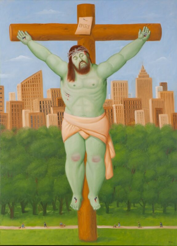 Crucifixion, 2011 Olio su tela 206x150cm -Museo de Antioquia, Medellin