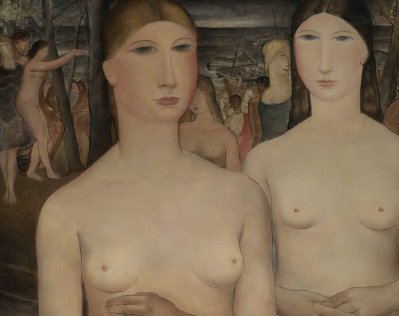 Francis Maere Fine Arts, Ghent, Paul Delvaux, Femmes devant la mer, 1928
