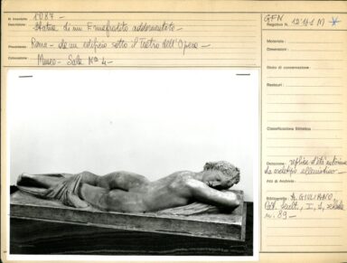 Statue of a sleeping hermaphrodite, courtesy of MiC - Museo Nazionale Romano, Photographic Archives