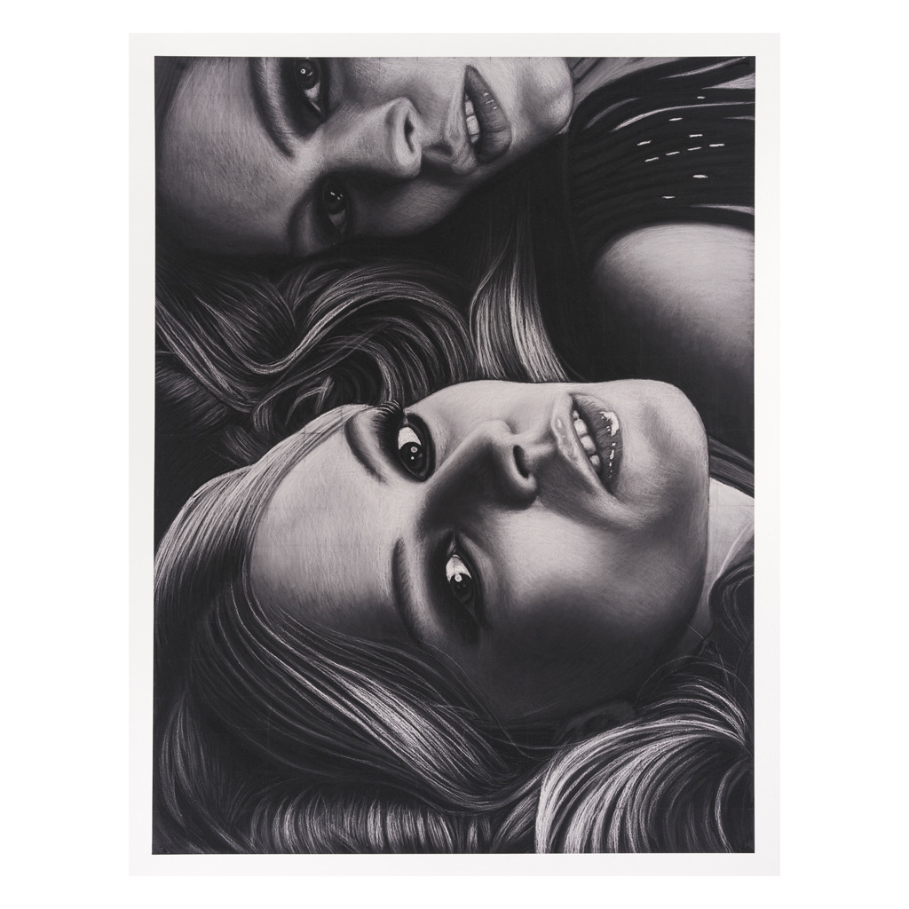 Richard Phillips, Anna, 2020. Archival pigment on Hahnemuhle museum etching paper, 74.9 × 57.2 cm.