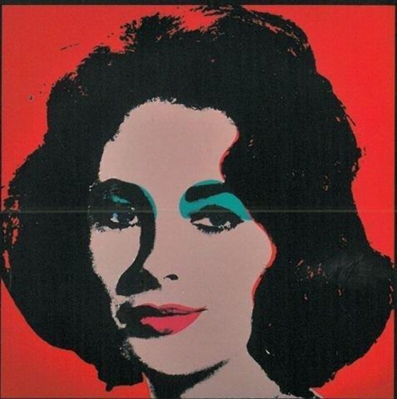 Andy Warhol, Liz, 1966. Offset Lithograph on paper, 58.7 × 58.7 cm.